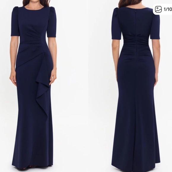 Xscape Dresses & Skirts - Xscape Midnight Navy Formal Dress